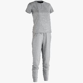 Women's Sport Pants Tshirt 1 3D model